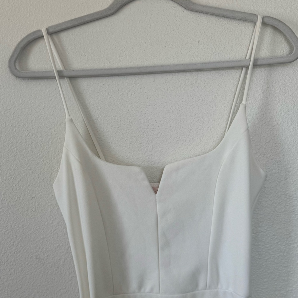 Blue Blush White Ruffled Wrap Dress Sleeveless S Small - Picture 3 of 10